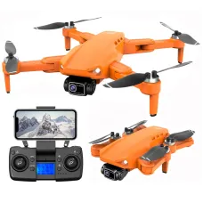Квадрокоптер з камерою 4K LYZRC L900 Pro SE Orange 30хв Дрон для початківців навчання WiFi GPS FPV 1200м Подарунок USB LED ліхтарик 